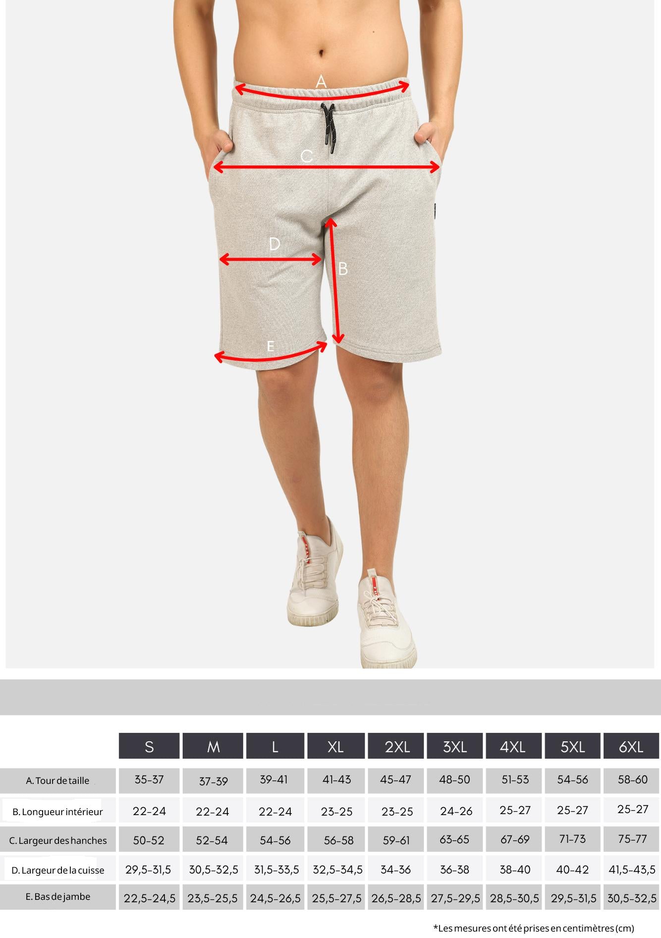 Short de sport pour homme