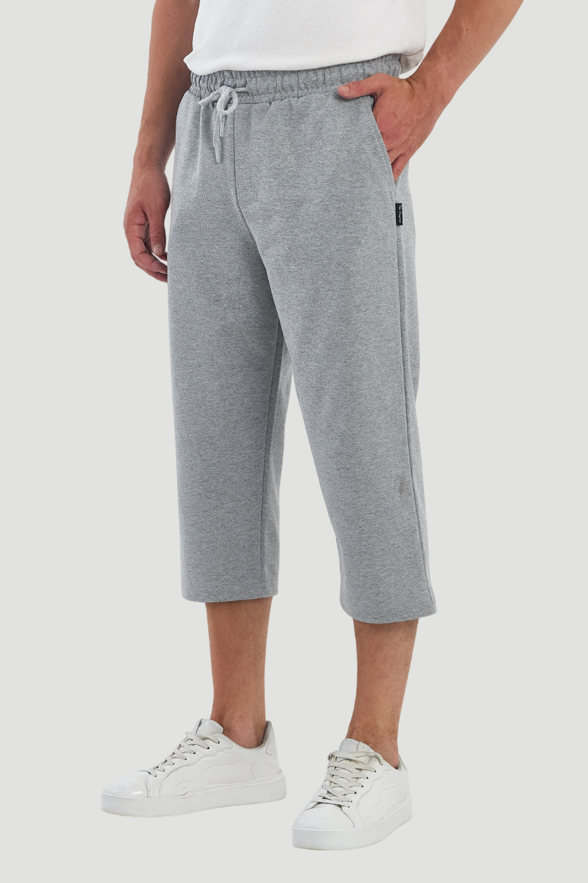 Short capri 3/4 en coton pour homme