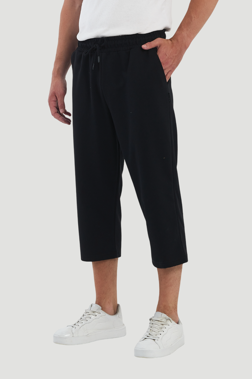 Short capri 3/4 en coton pour homme