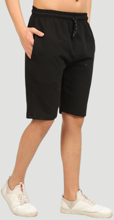 Short de sport pour homme Noir