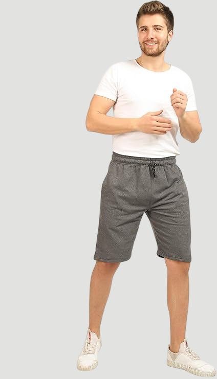 Short de sport pour homme Gris foncé